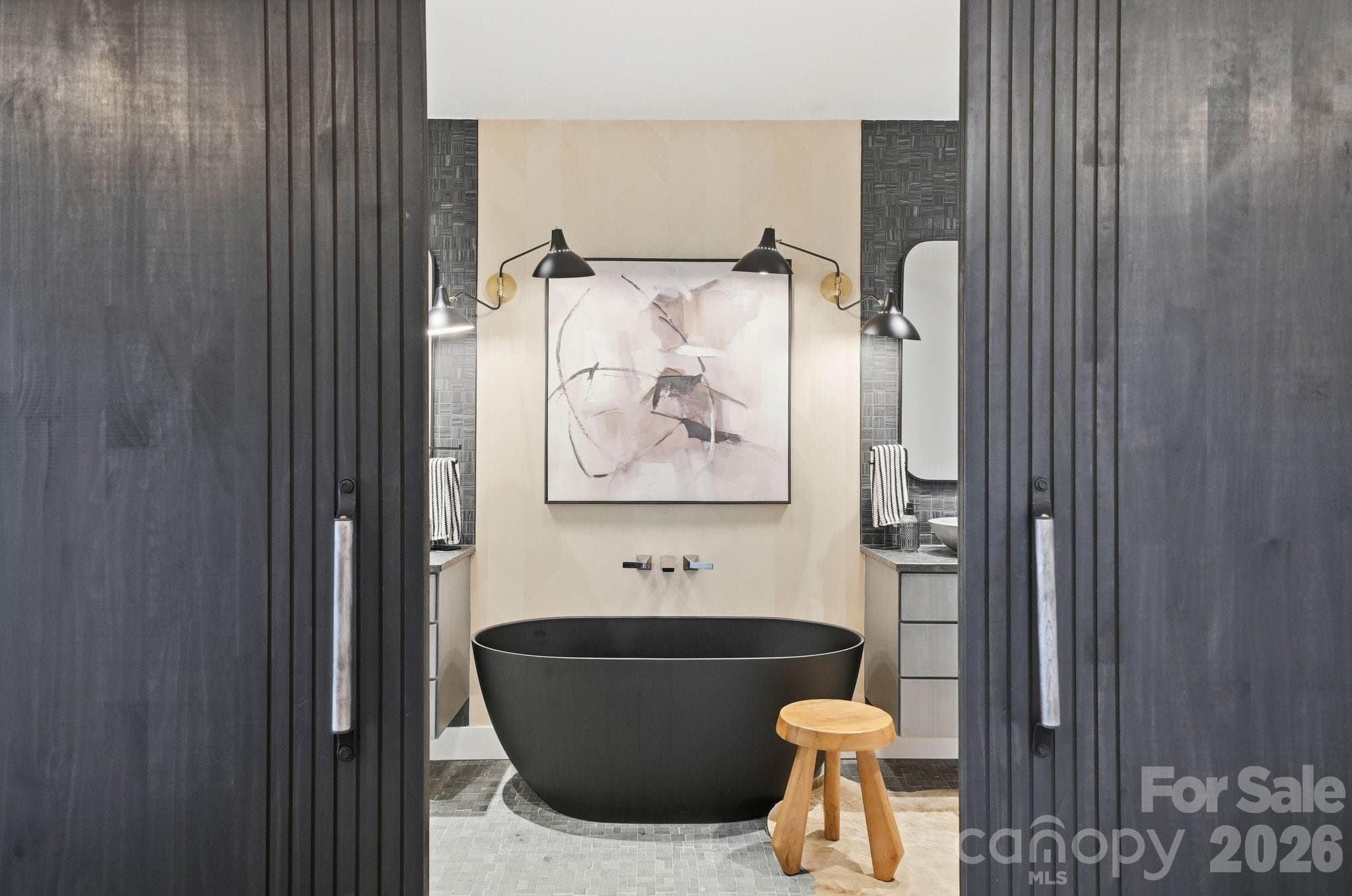 Oversized walk-in shower with dual shower heads - 270 Osprey Drive, Banner Elk