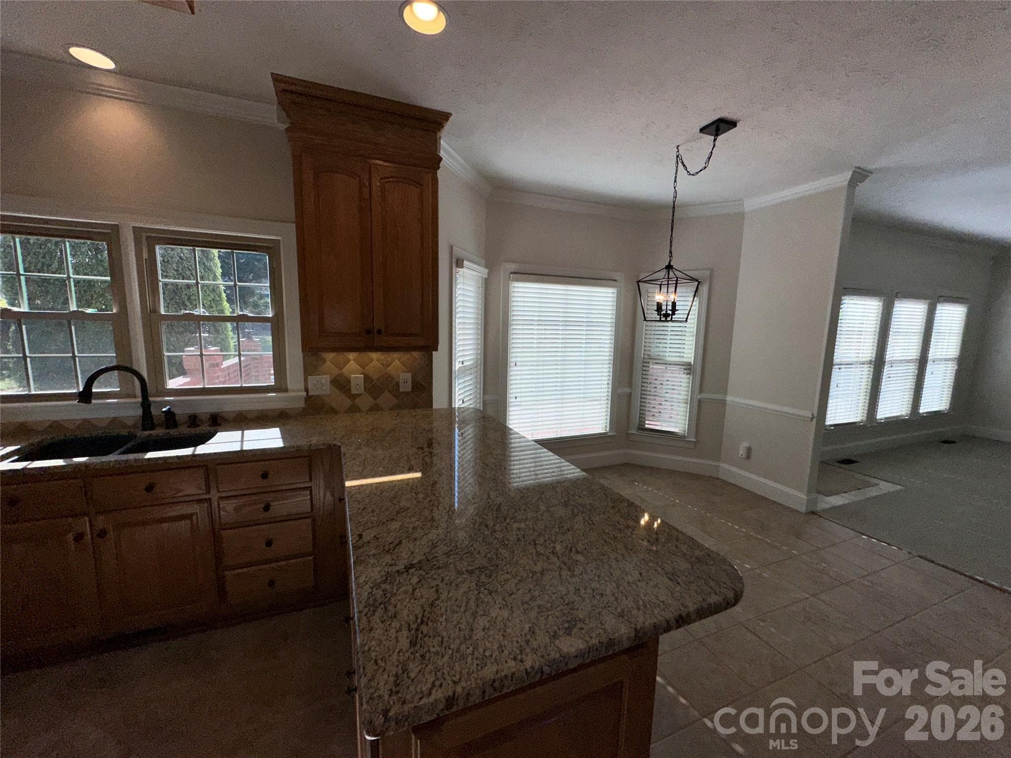 Kitchen open to Breakfast area & Den + FP - 8219 Deer Drive, Harrisburg