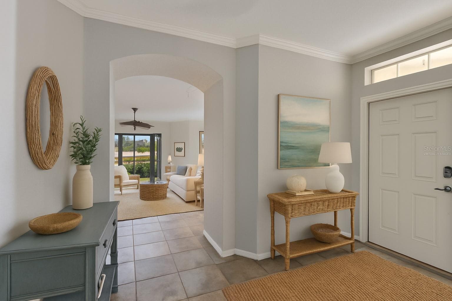 Virtually Staged Entry Foyer - 1324 EMERALD DUNES DR, SUN CITY CENTER