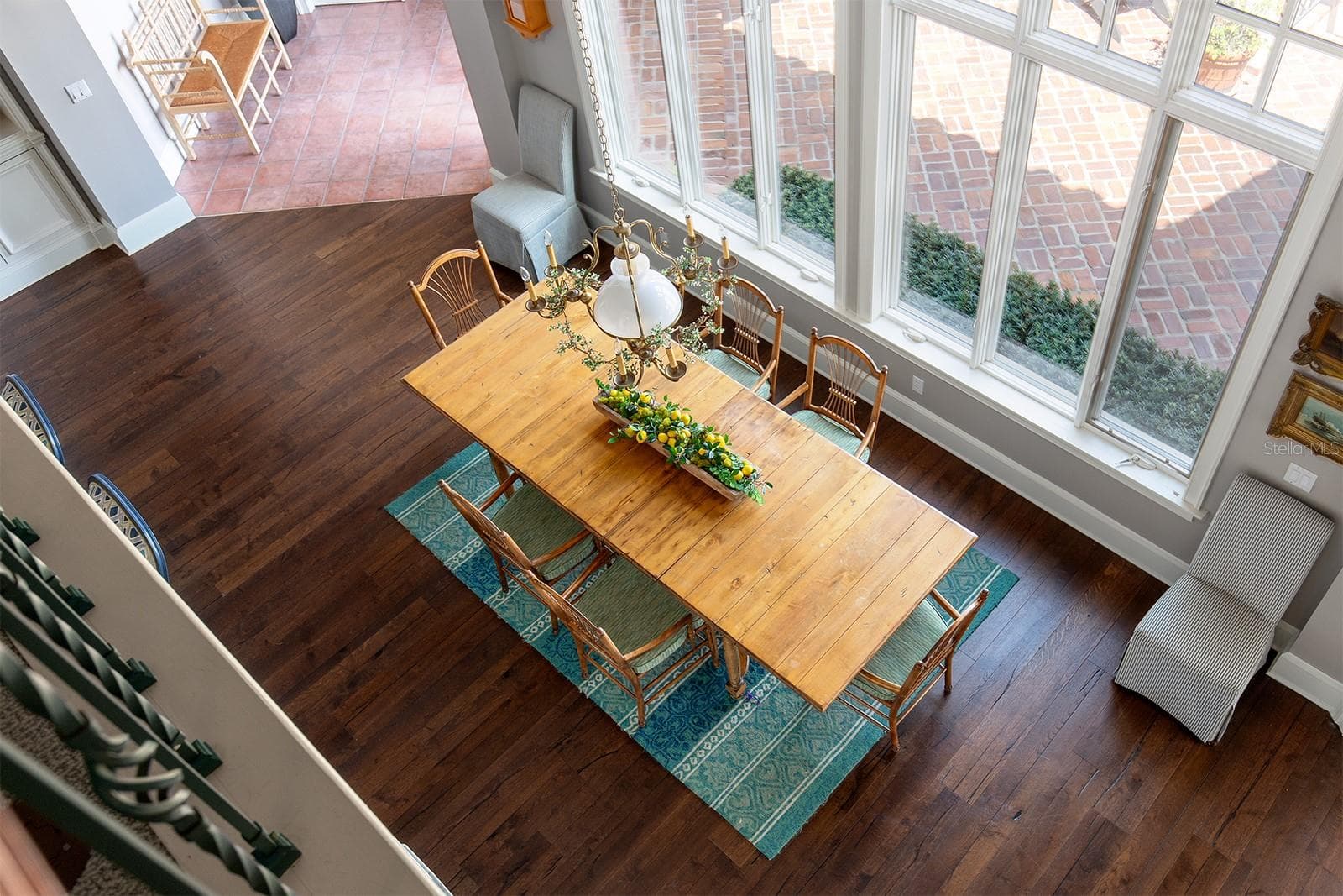 View from the Loft area to the main floor - 1351 N CLASSIC CT, LONGWOOD