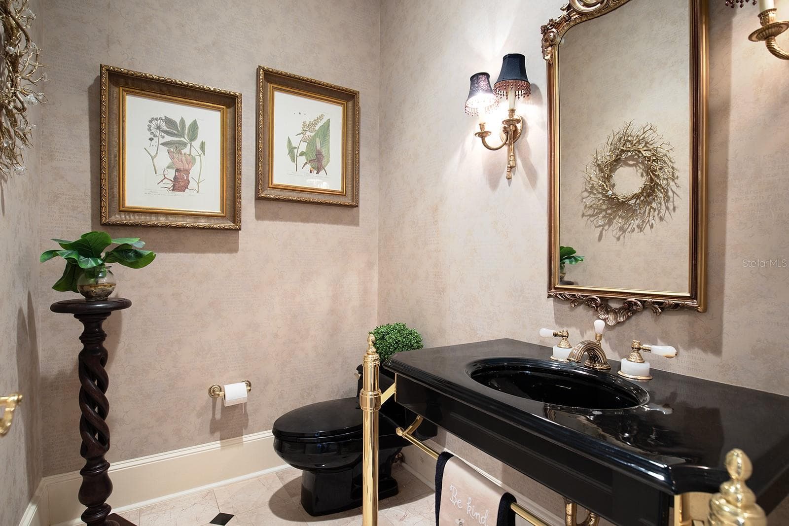 Downstairs half bath right off the office (5th bedroom, no closet) - 1351 N CLASSIC CT, LONGWOOD