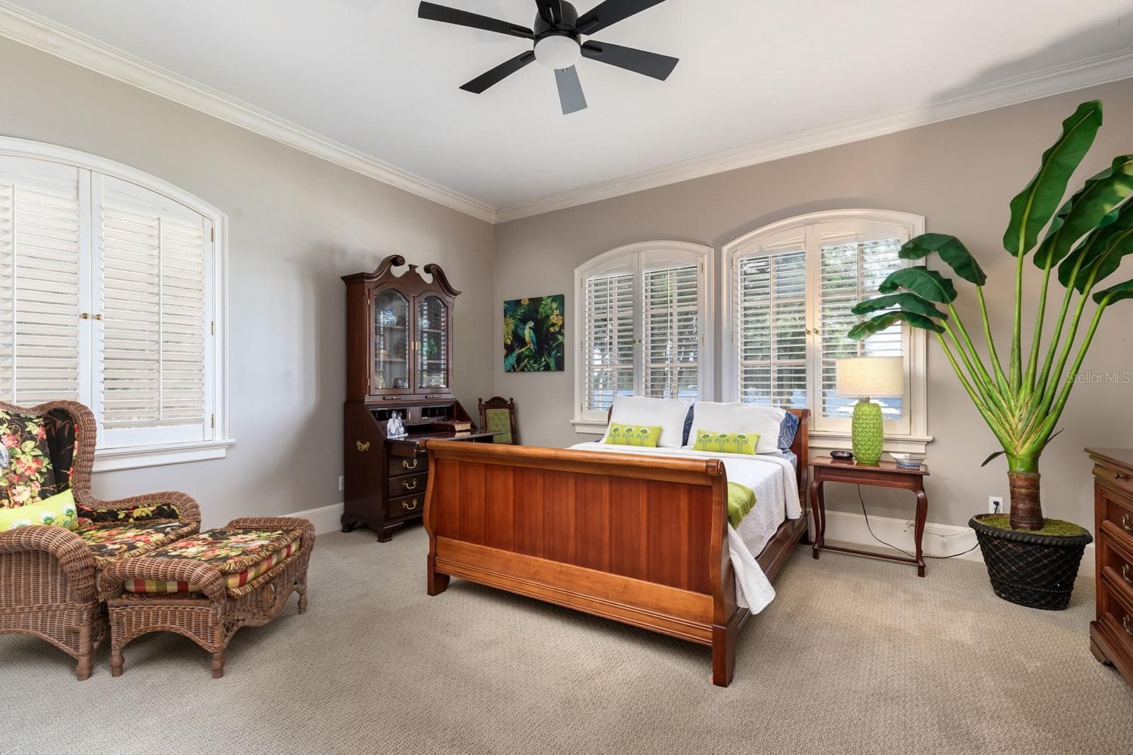 All bedrooms have quality shutters and spacious closets and plenty of natural light. - 1351 N CLASSIC CT, LONGWOOD