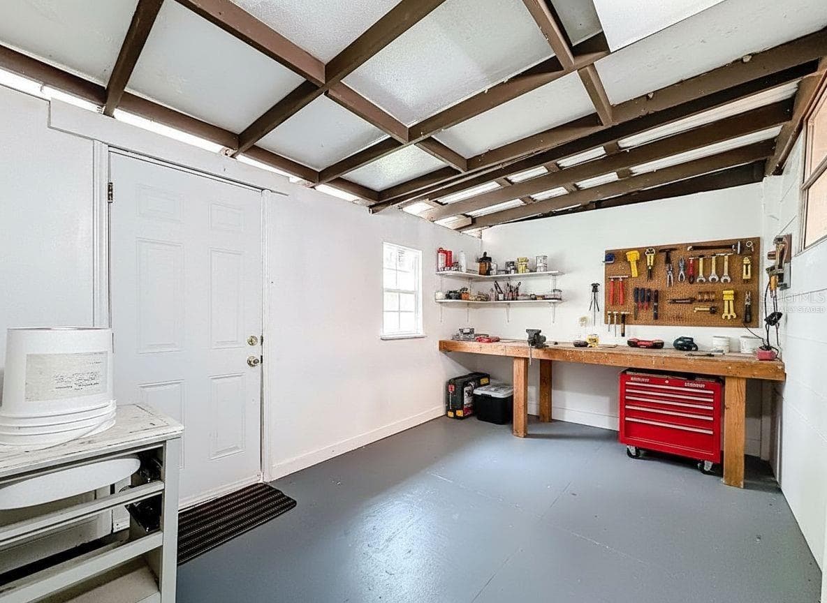 Virtually staged workshop - 544 MERCURY AVE, ORLANDO