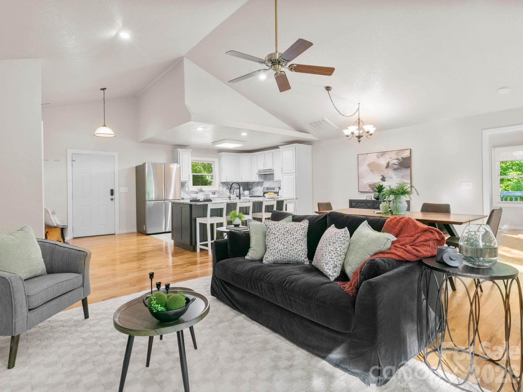 Open concept living space - 220 Jones Court, Lake Lure