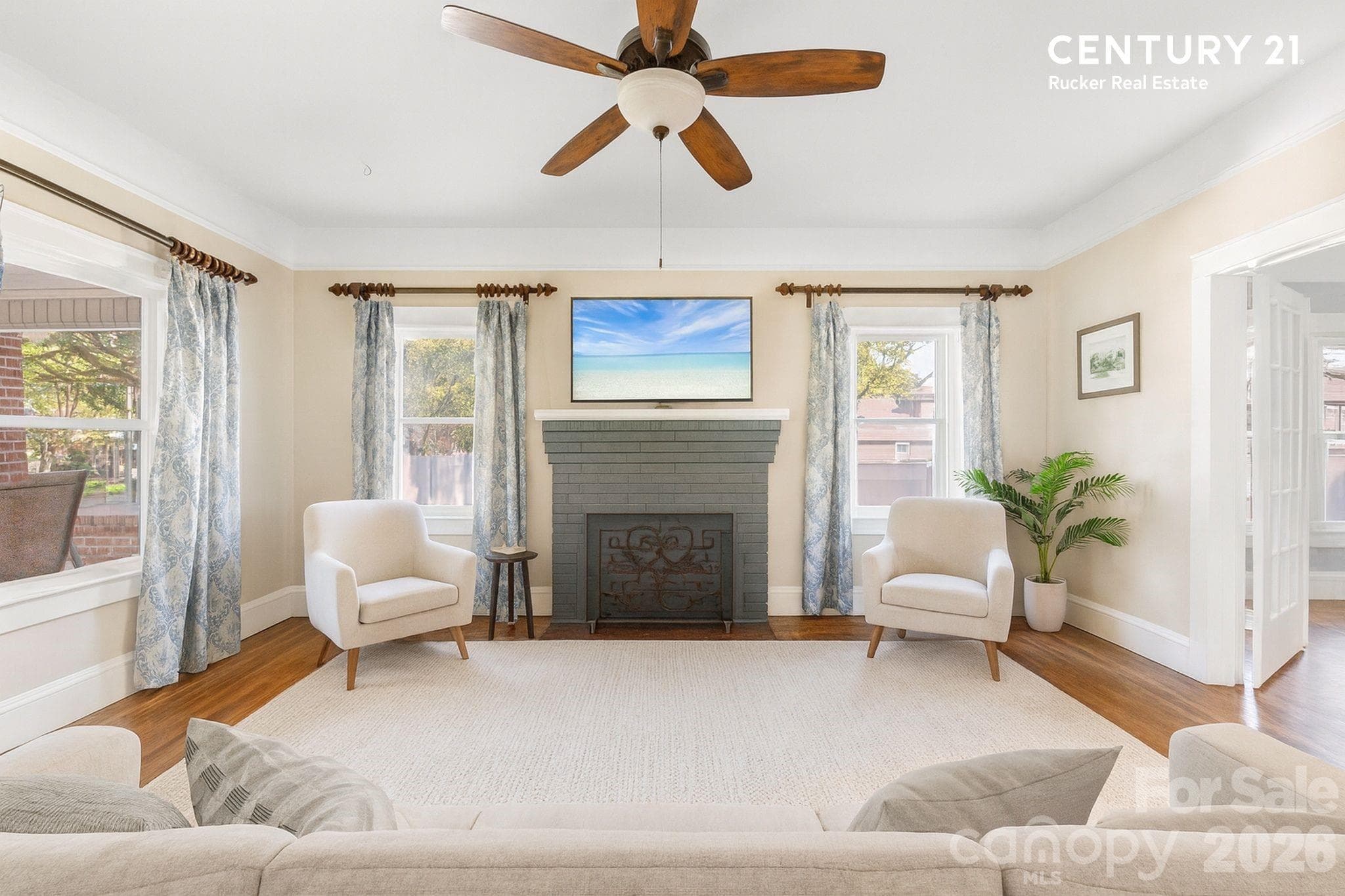 Living room - Virtually Staged - Kannapolis