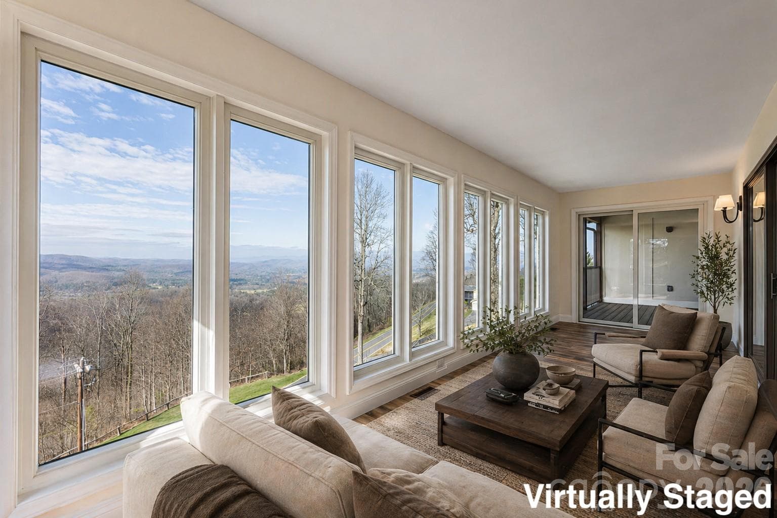 Sunroom - Virtually Staged - Hendersonville