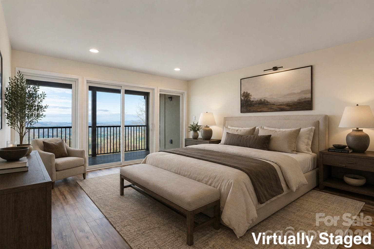 Primary Suite - Virtually Staged - Hendersonville