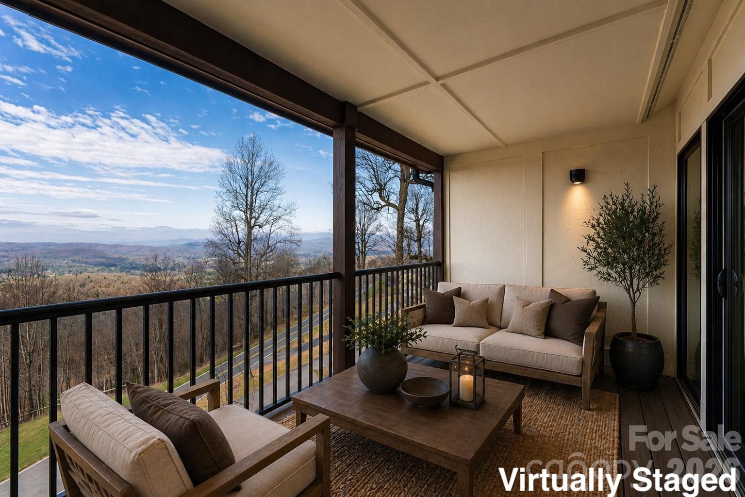 Primary Deck - Virtually Staged - Hendersonville