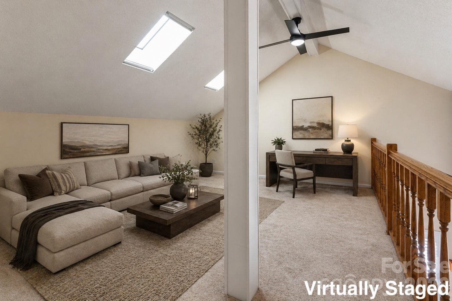 Upstairs Loft - Virtually Staged - Hendersonville