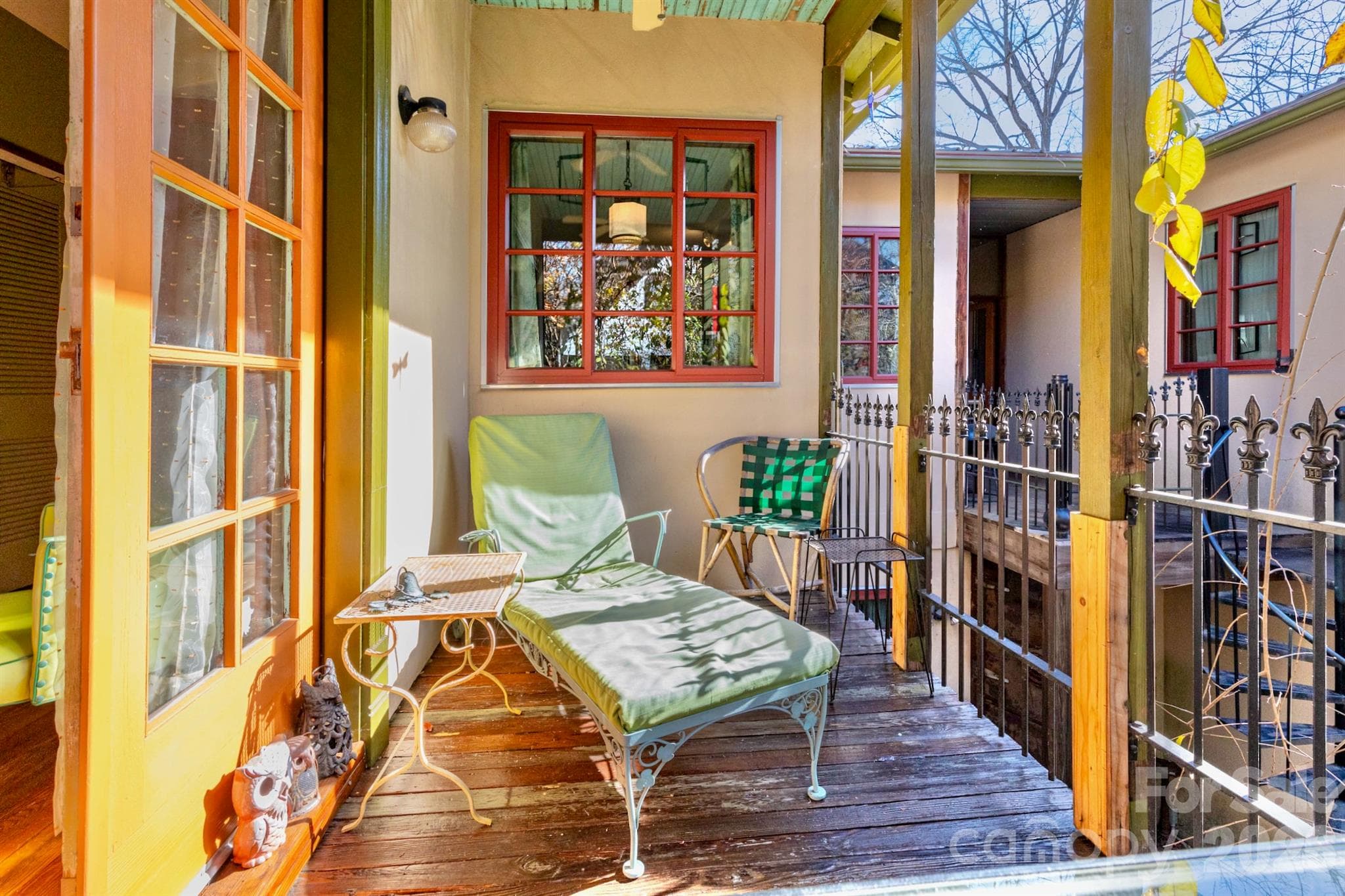 2nd floor Louisiana-style balcony - 297 Hillside Street, Asheville