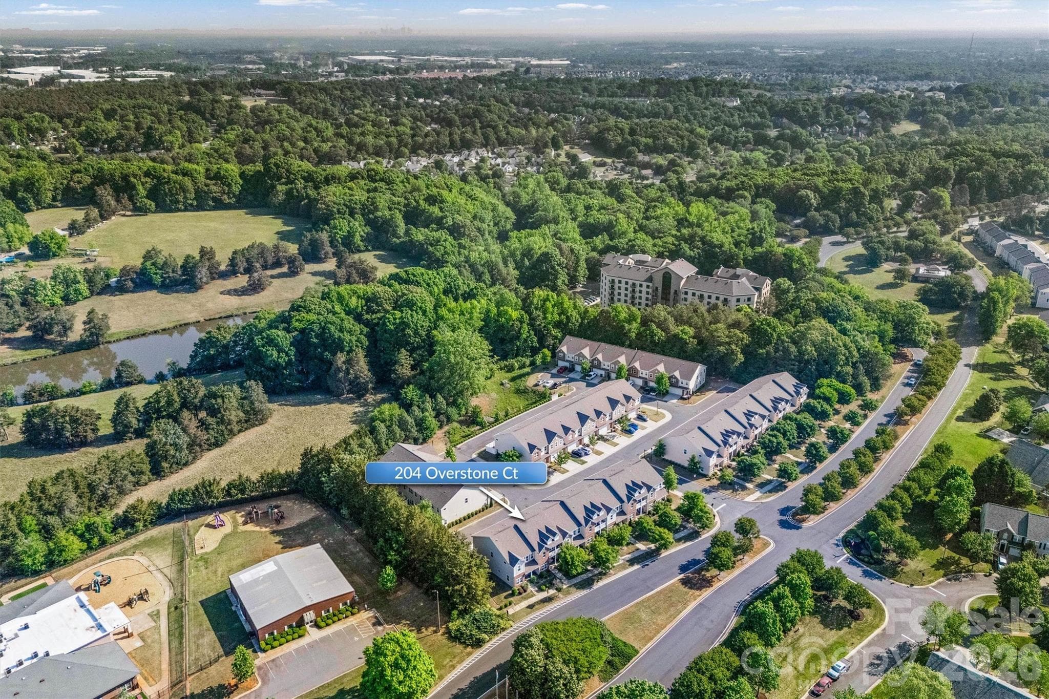 Aerial View 204 Overstone Ct - 204 Overstone Court, Fort Mill