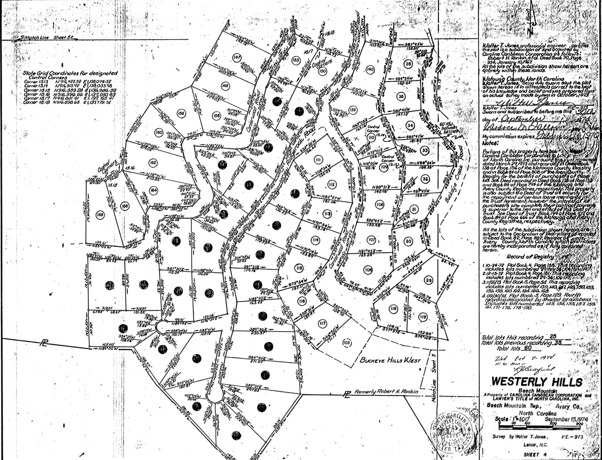 Plat Map - Lot#34 (Rt side) - Lot# 34 Buckeye Creek Road, Beech Mountain