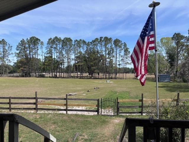 view from front porch looking toward road - 10250 NW 67TH PL, CHIEFLAND