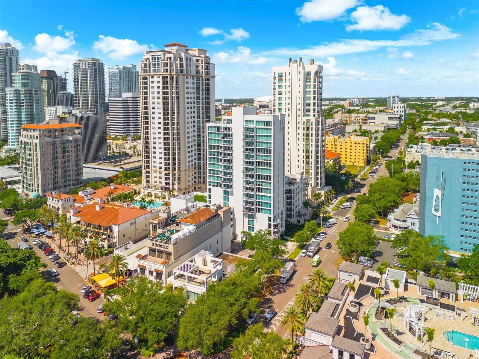 Aerial Water and Building Views - 176 4TH AVE NE #201, ST PETERSBURG