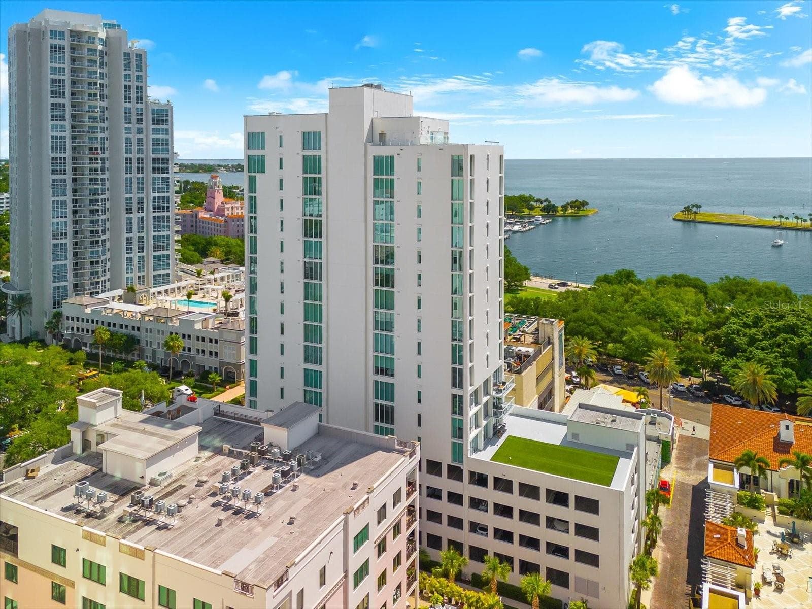 Aerial Water and Building Views - 176 4TH AVE NE #201, ST PETERSBURG