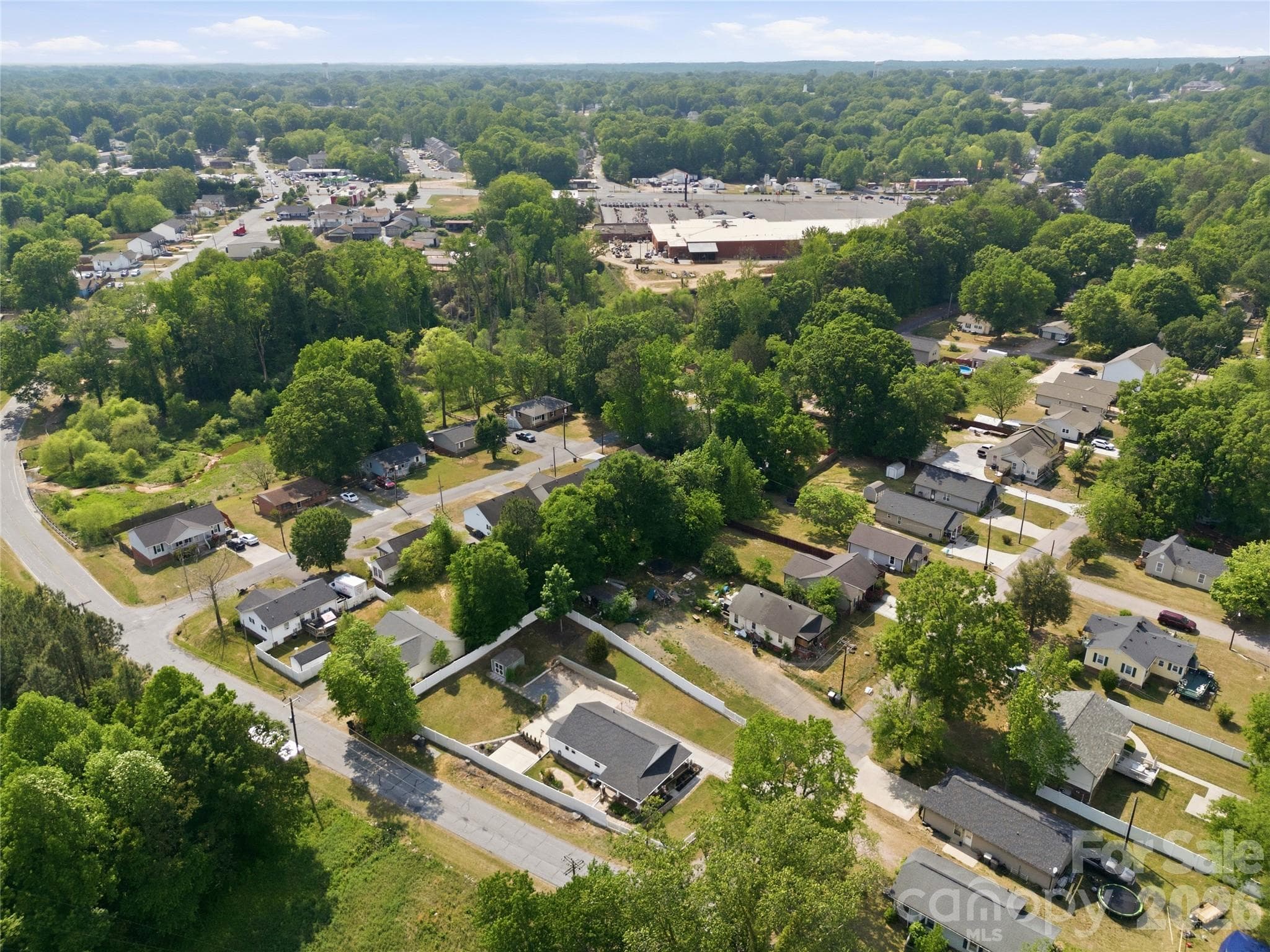 Arial view close to Downtown Kannapolis - Kannapolis