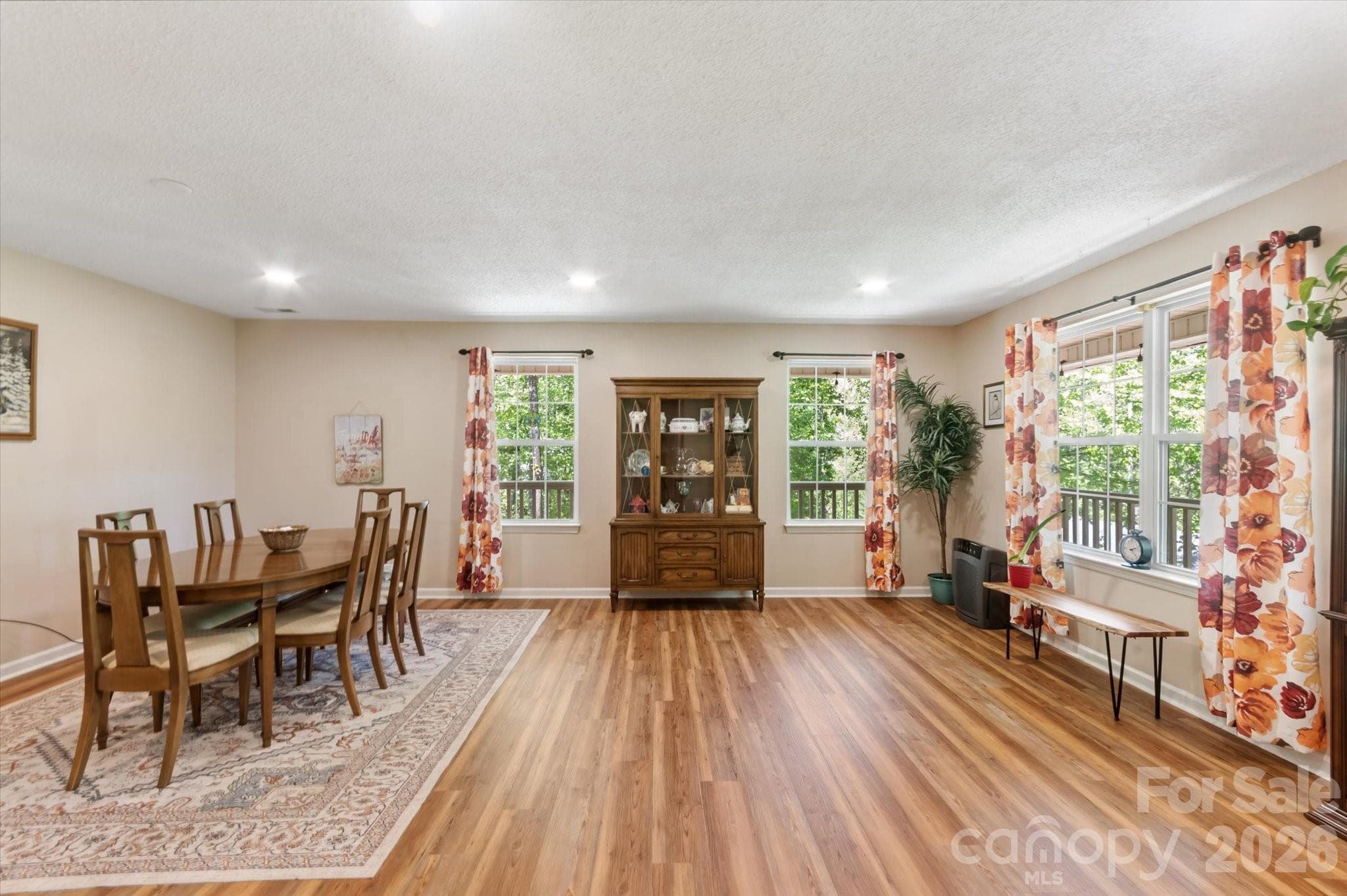 Living room and dining area - Fletcher