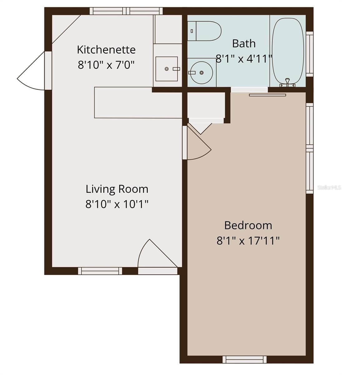 Guest House Floorplan - 1220 E EMMA ST, TAMPA