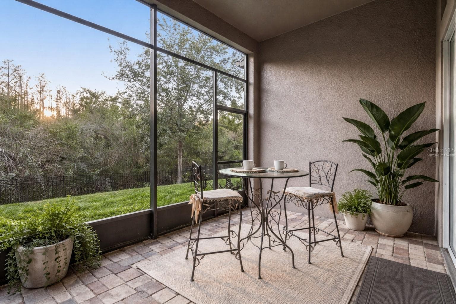 Virtually staged patio - 4155 BARLETTA CT, WESLEY CHAPEL