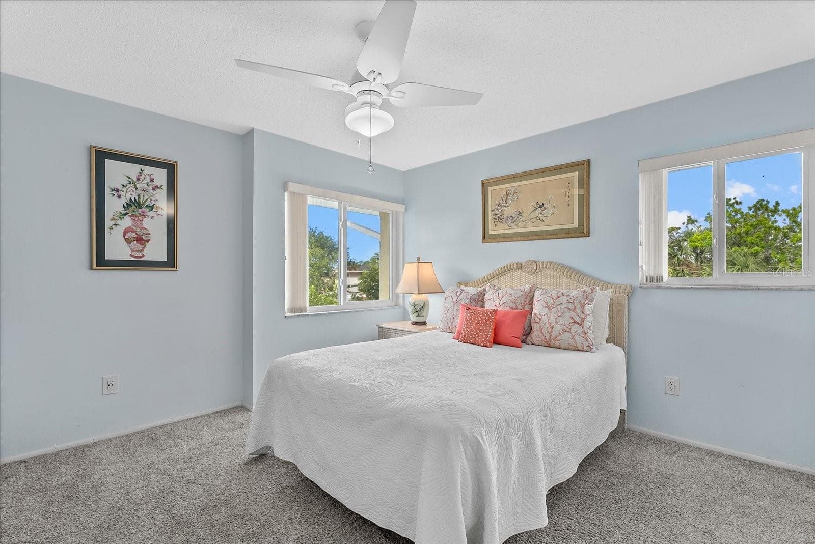 Primary bedroom with ensuite bathroom and water views! - 101 LOUELLA LN #10, NOKOMIS