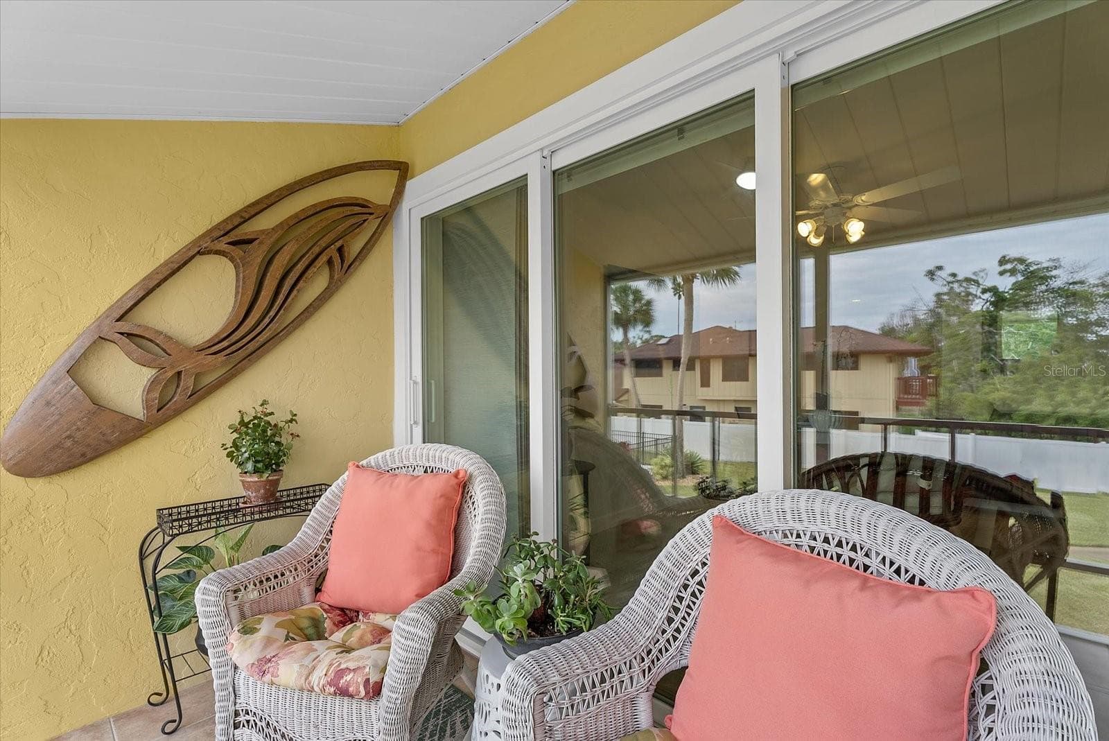 Balcony overlooking the pool and Lyons Bay - 101 LOUELLA LN #10, NOKOMIS