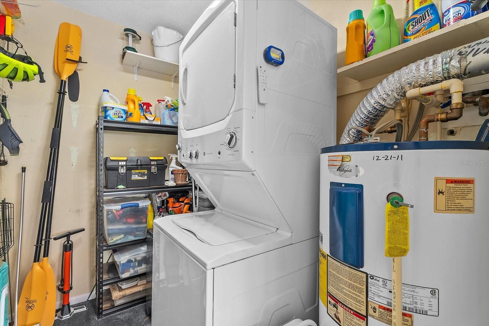 Private laundry room and storage closet - 101 LOUELLA LN #10, NOKOMIS