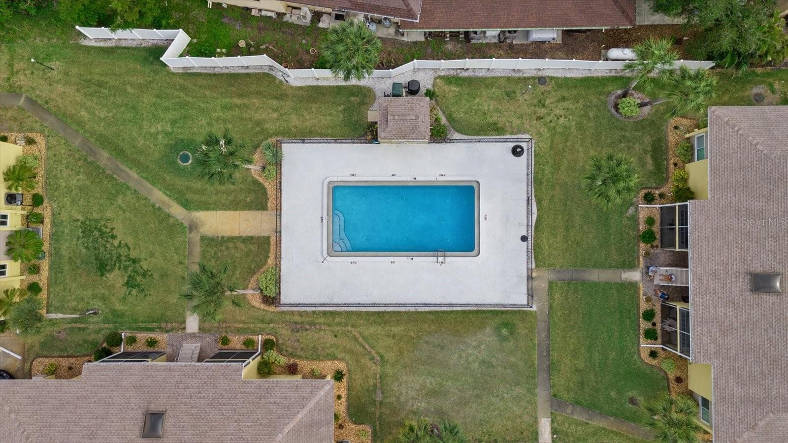 Aerial view of community pool - 101 LOUELLA LN #10, NOKOMIS
