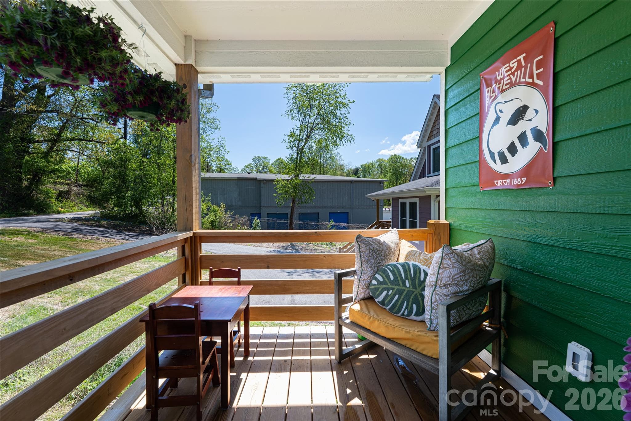 covered front porch - Asheville