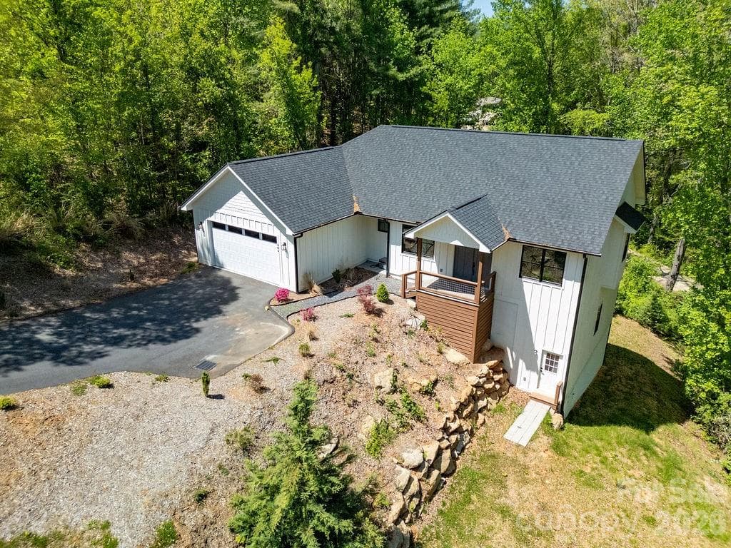 Fully Landscaped exterior - 404 High Ridge Drive, Mills River