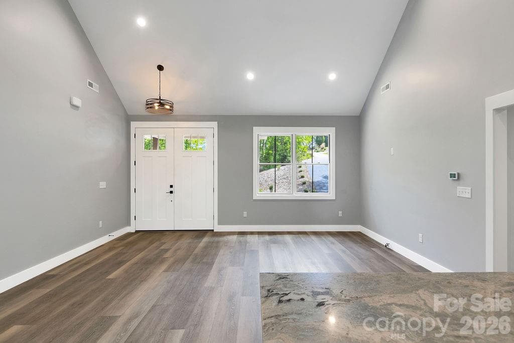 Front Door From Kitchen - 404 High Ridge Drive, Mills River