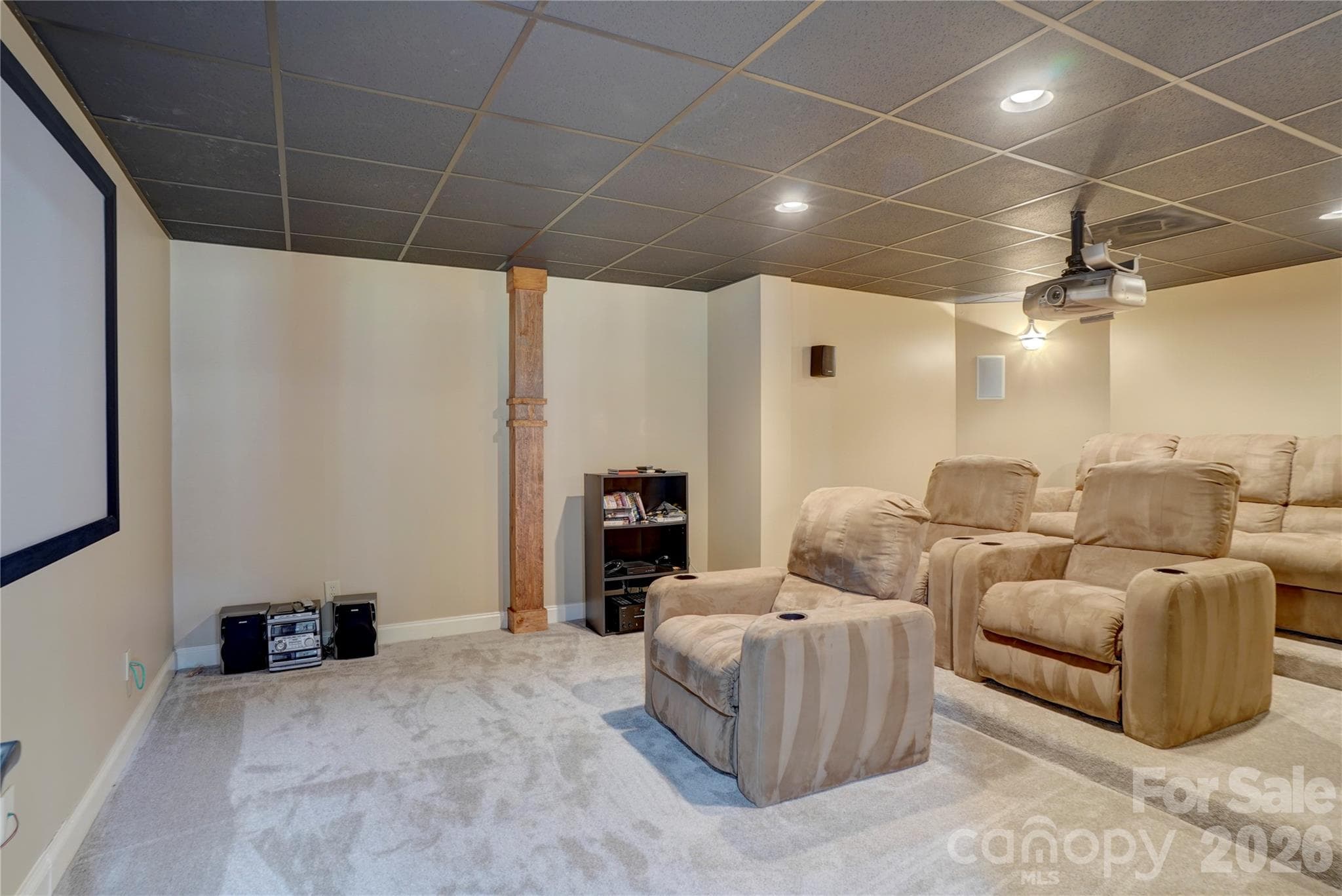Spacious Media Room - Mint Hill