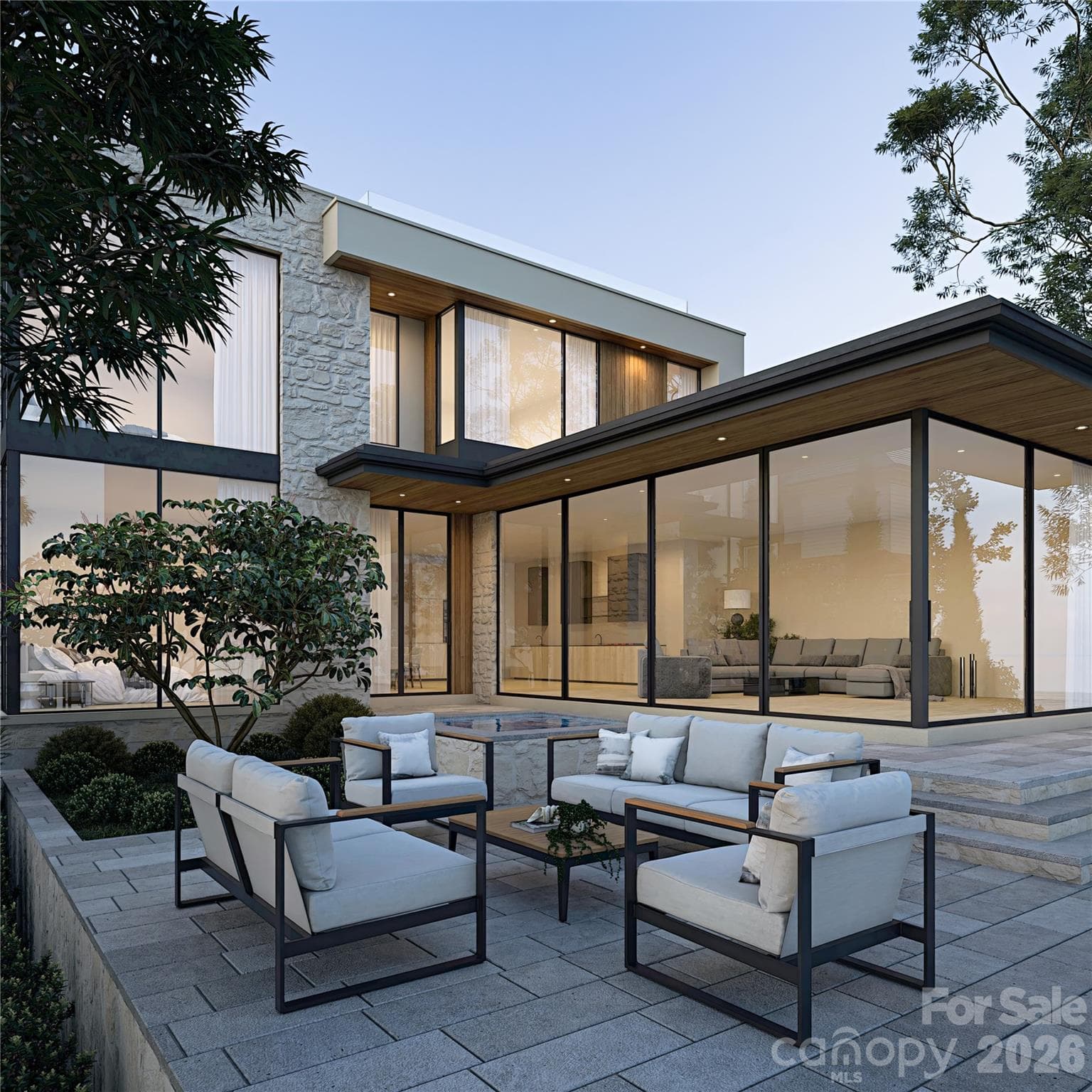 Home Rendering of the outdoor back patio - Cornelius