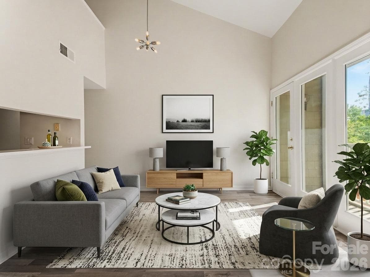 virtually staged - 306 S Cedar Street, Charlotte