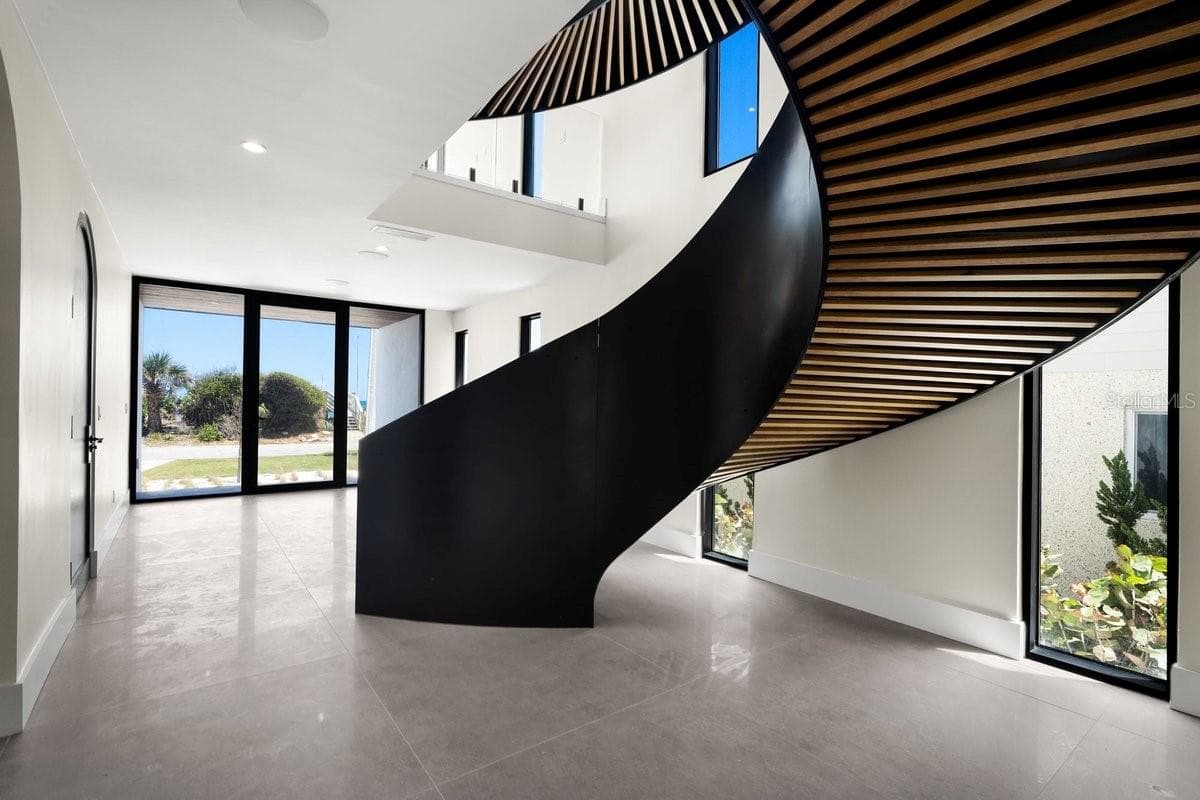 Serpentine Staircase - 6176 S ATLANTIC AVE, NEW SMYRNA BEACH