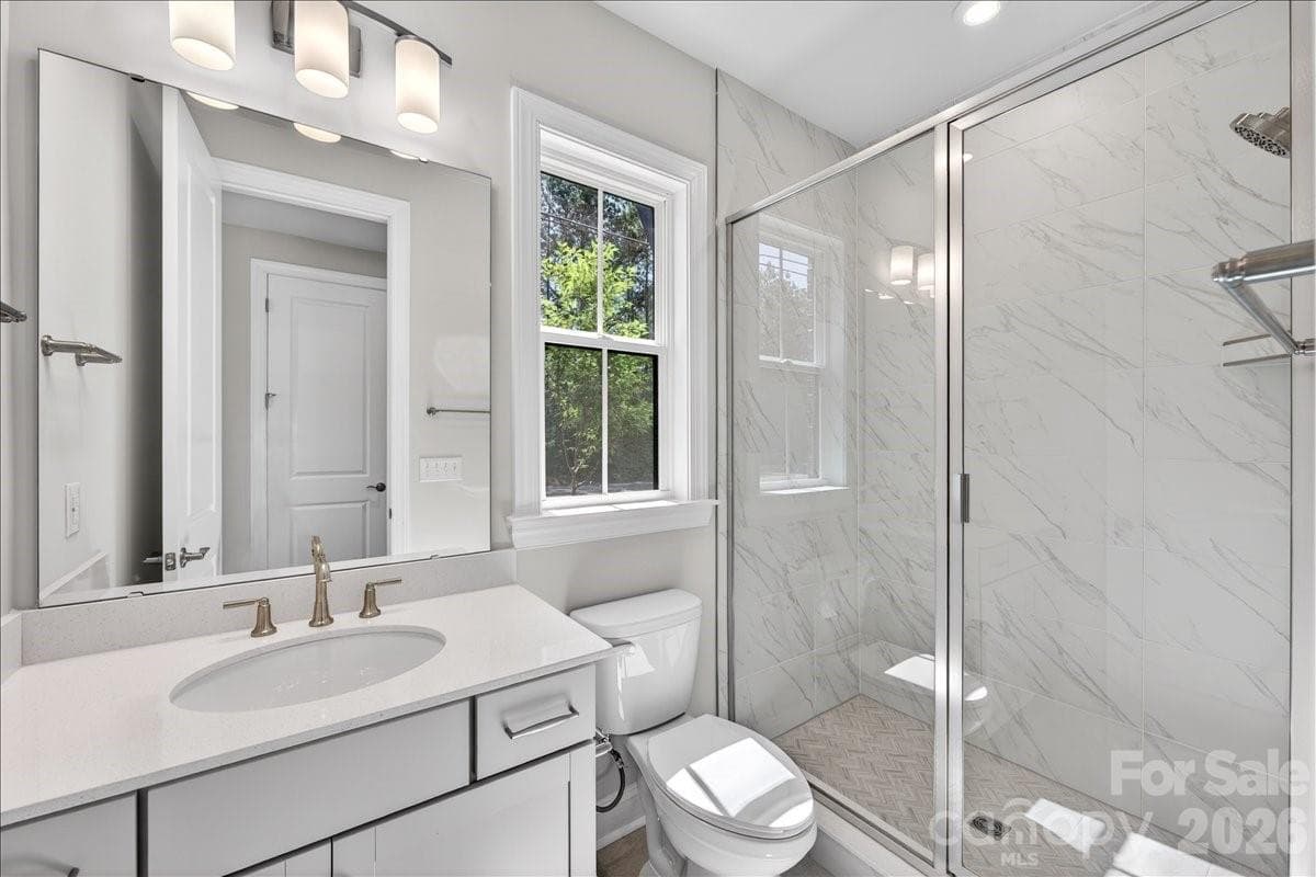 GenSmart first floor full bathroom - 12023 Elsa Lane, Charlotte