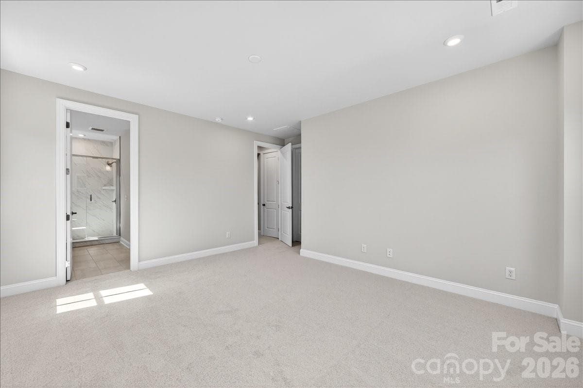 Light filled primary en suite - 12023 Elsa Lane, Charlotte