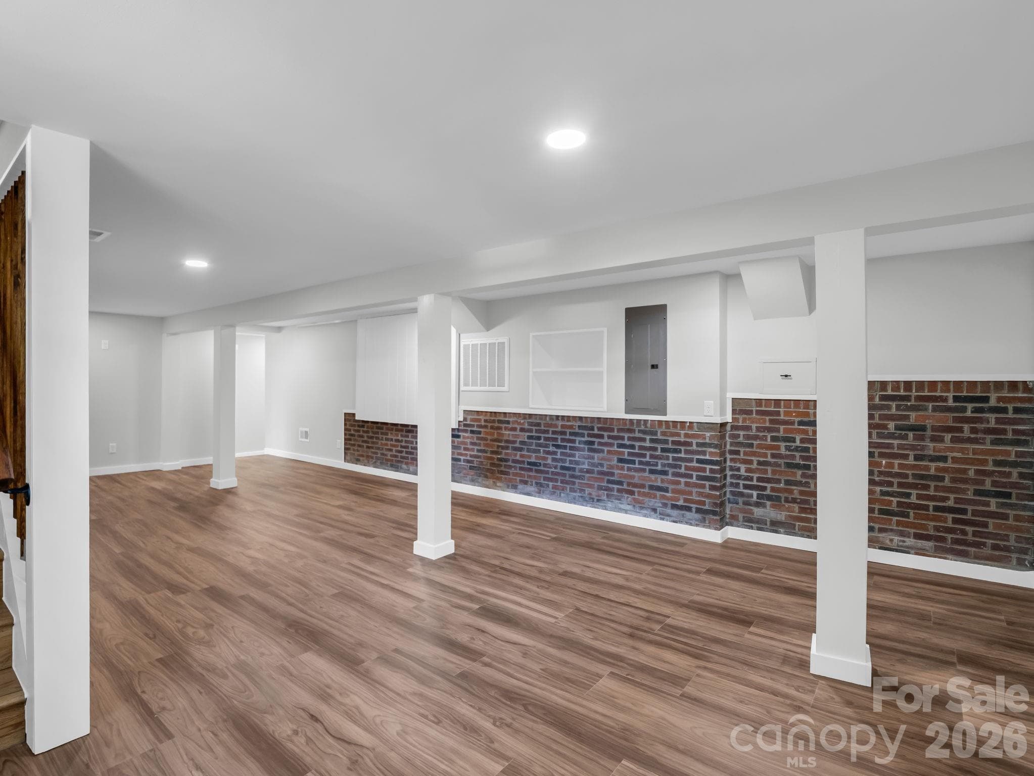 Family room- Lower level - 18 Worley Place, Asheville