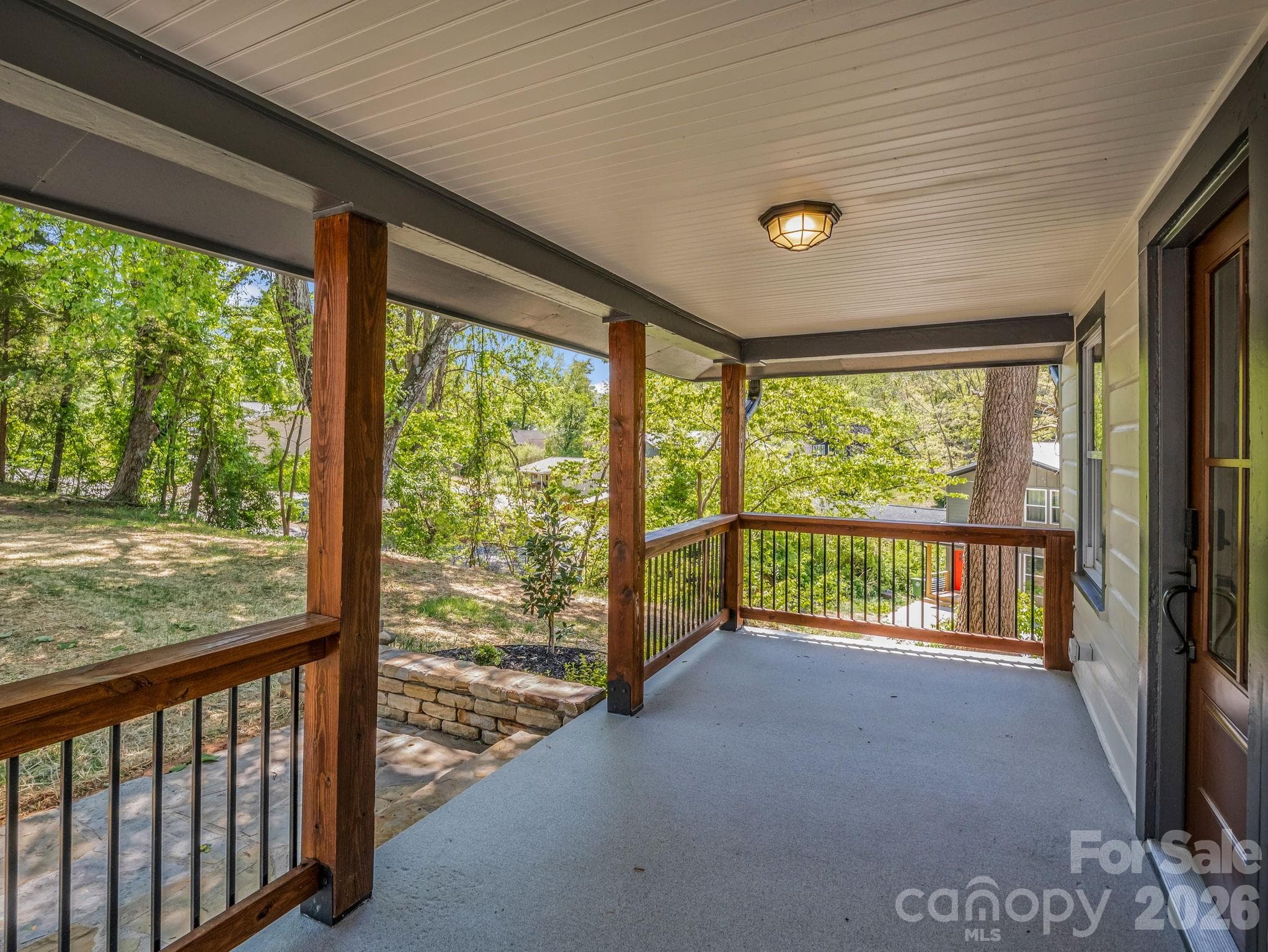 front porch - 18 Worley Place, Asheville