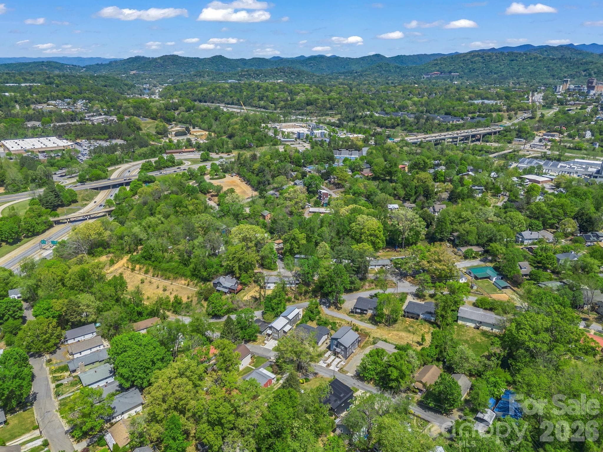 Asheville View from above home - 18 Worley Place, Asheville