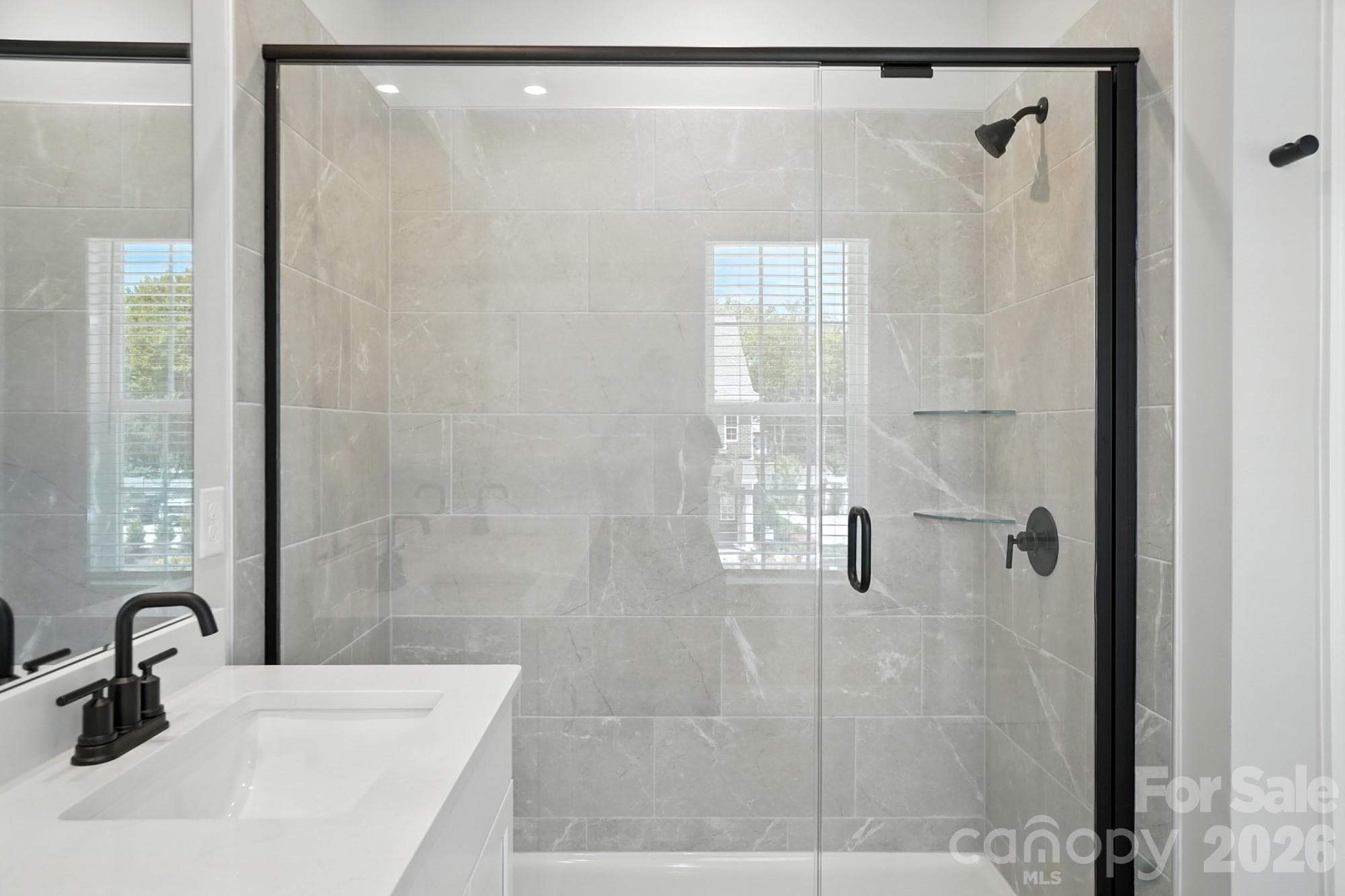 representation of shower in primary - 12015 Lavinia Lane, Charlotte