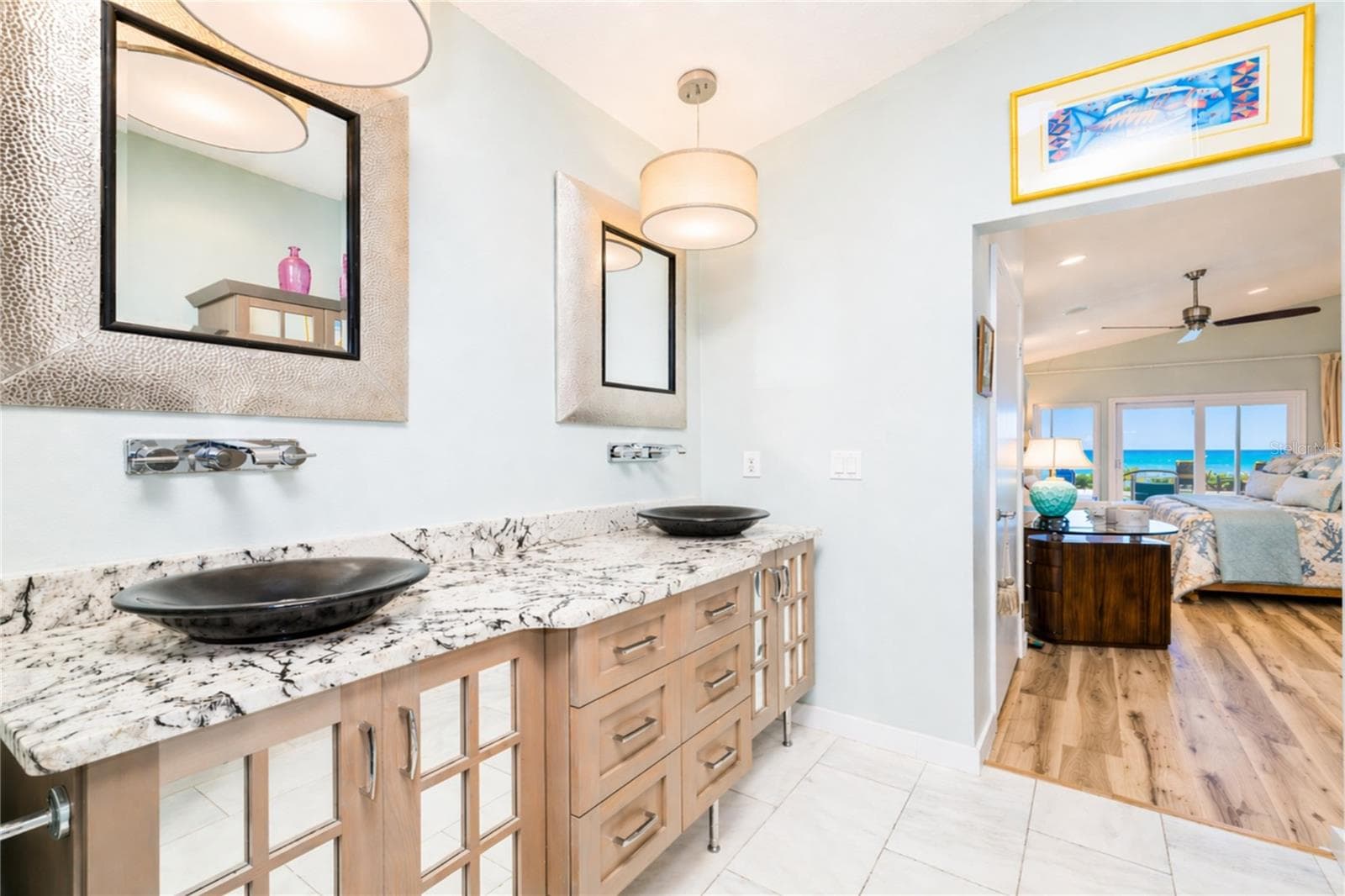 Primary bath. - 1504 N ATLANTIC AVE, DAYTONA BEACH