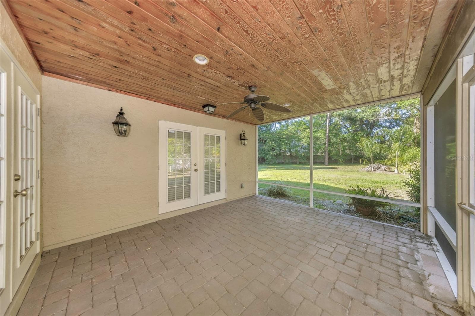 Rear Patio - Reverse View - 4101 WINDTREE DR, TAMPA