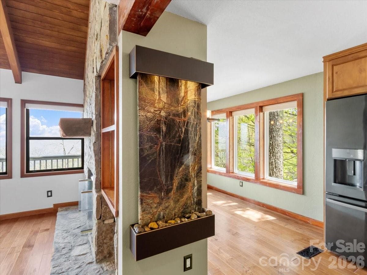 Marble water-wall feature - Burnsville