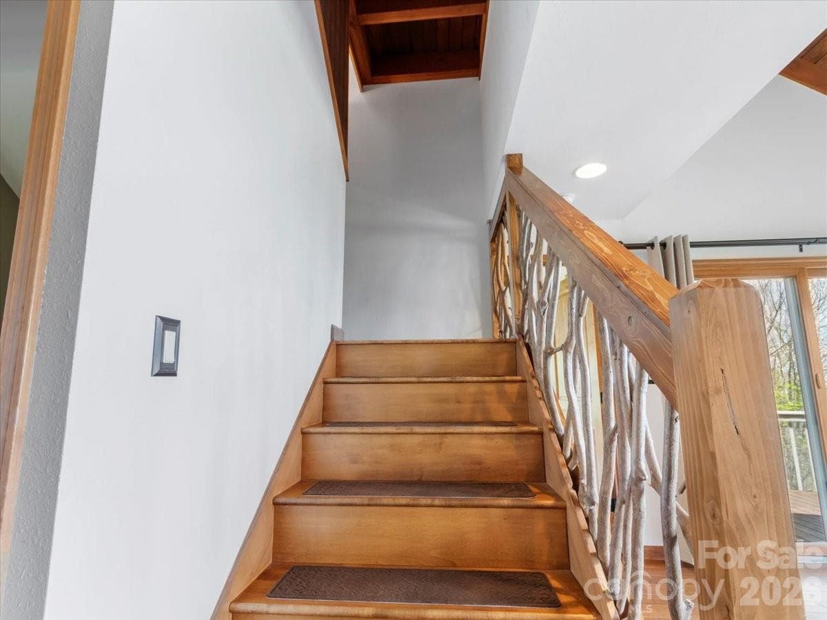 Stairs to upper-level - 49 Slickrock Ridge Way S, Burnsville