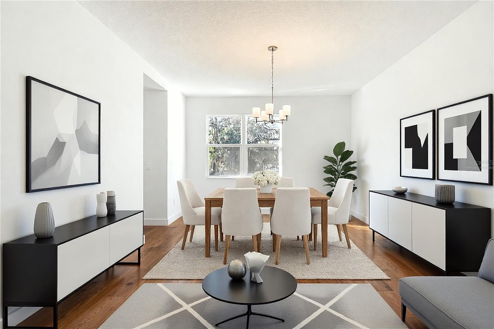 Dinning Room Seller will change the floor to your choice virtually staged - 410 S WEST SHORE BLVD, TAMPA