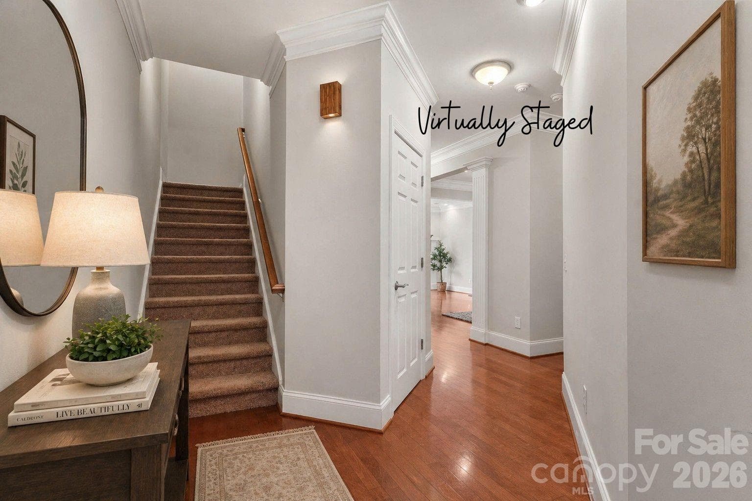 Entranceway - virtually staged - 705 Congressional Lane, Fort Mill