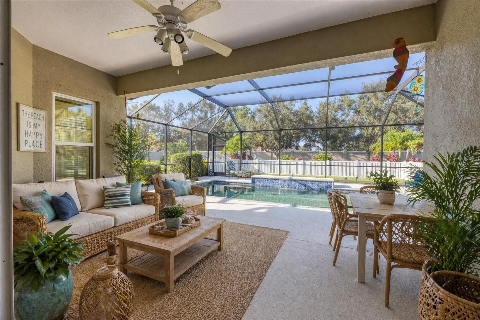 Virtually Staged Lanai - 7040 WHITE WILLOW CT, SARASOTA
