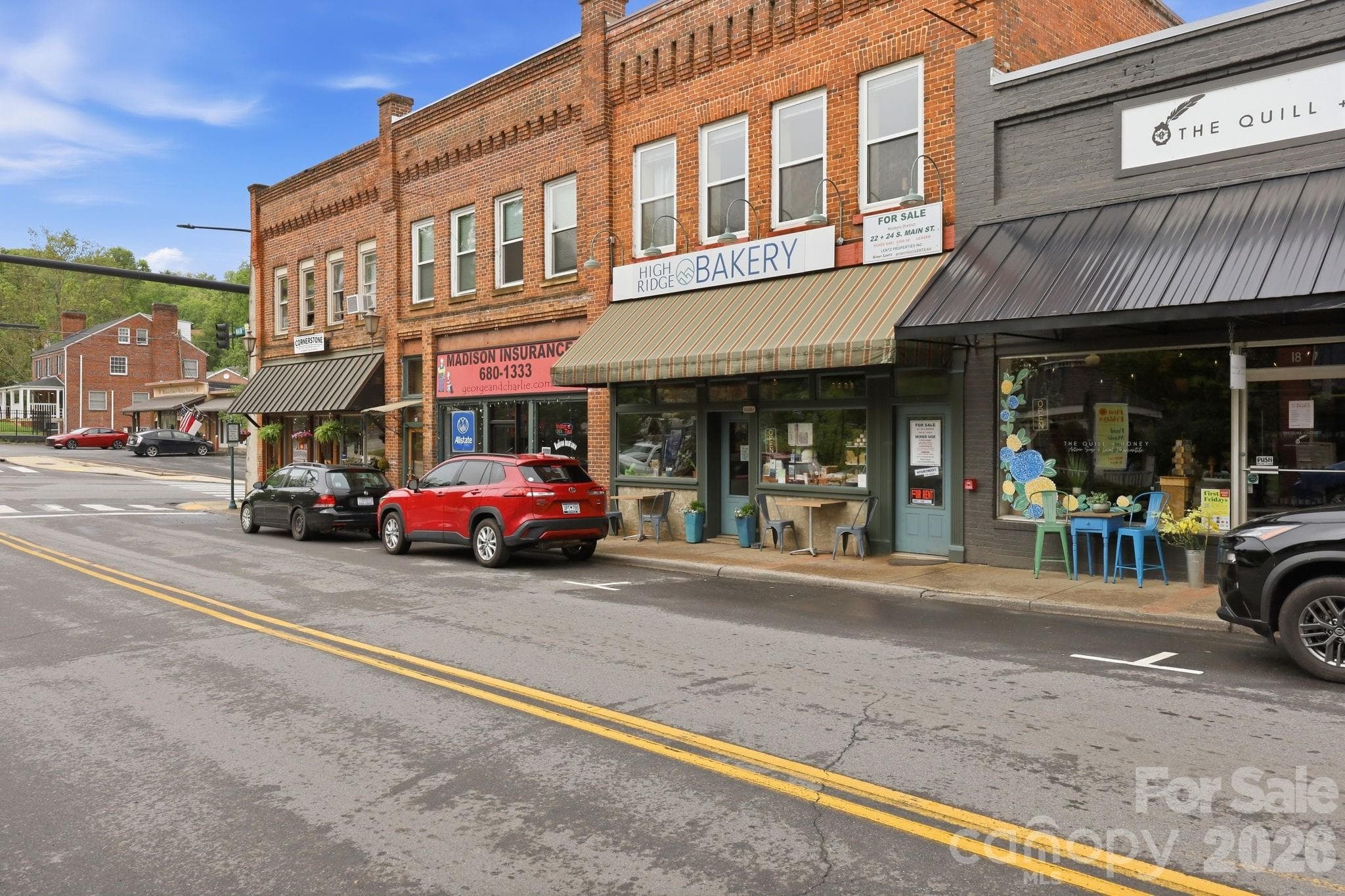 While the downtown has the quaint shops, larger stores are just around the corner. - Mars Hill