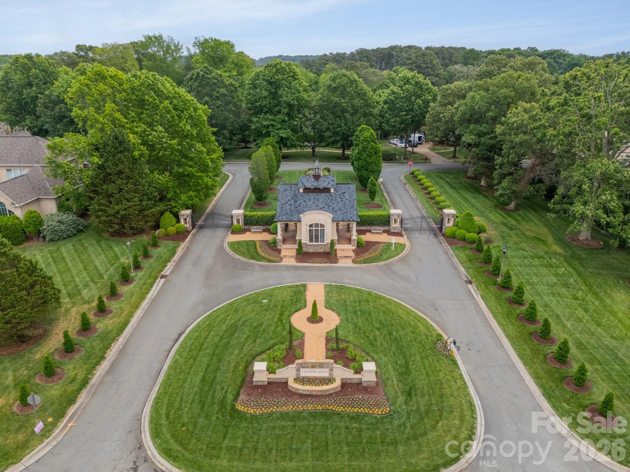 Gated entrance to neighborhood - 602 Beauhaven Lane, Waxhaw