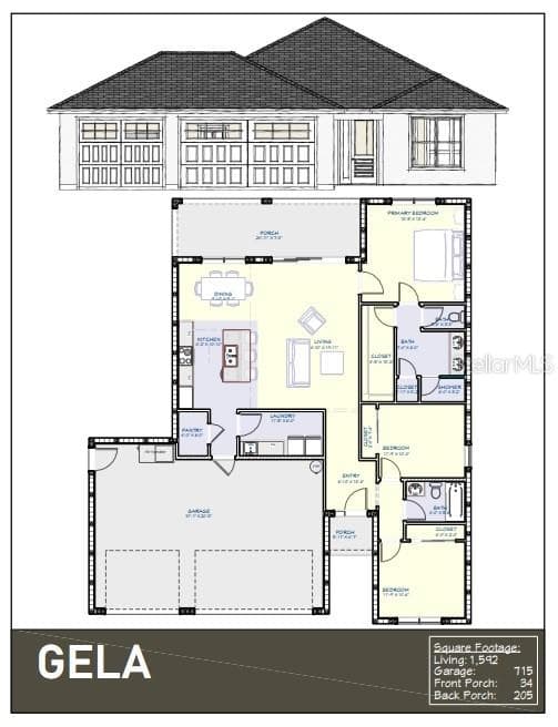 FLOOR PLAN - 2270 ALBA DR, INDIAN LAKE ESTATES